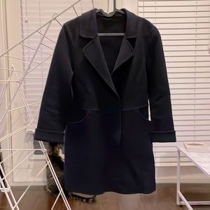 Double face 100% wool coat navy size 2